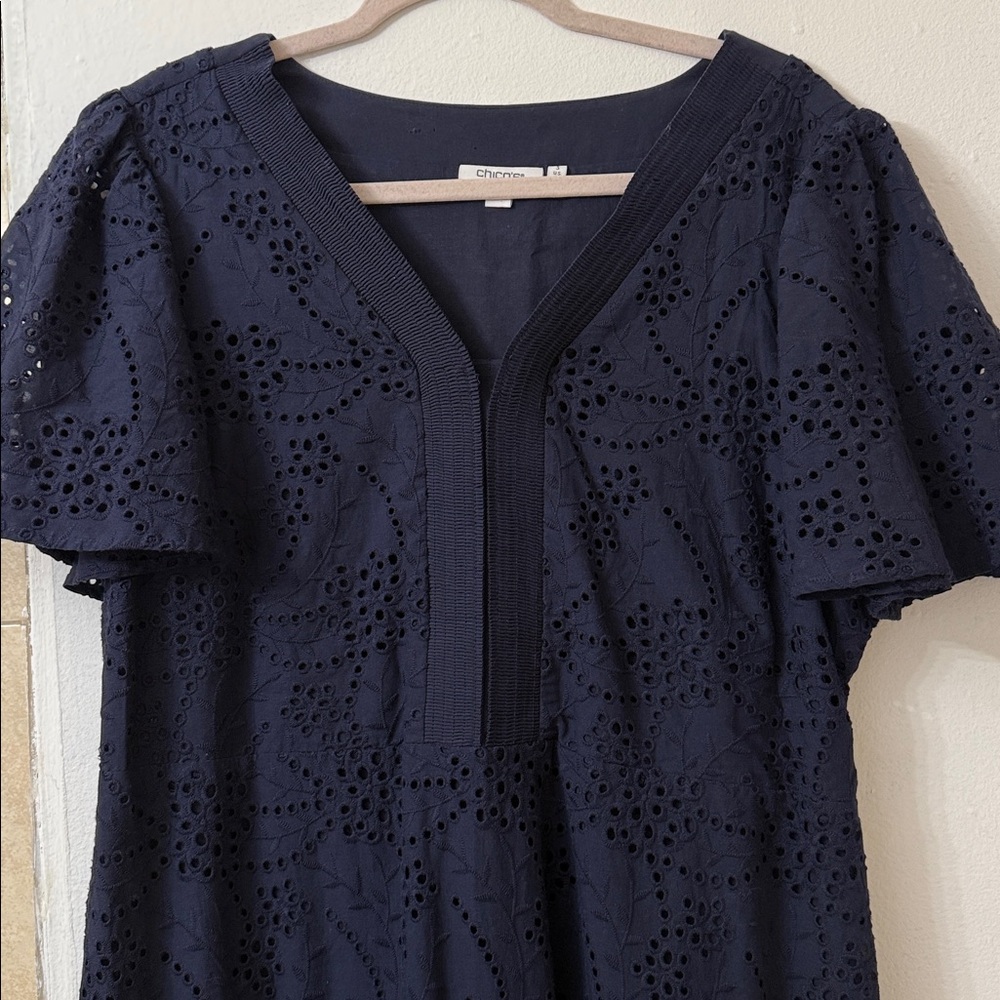 Chico's Dark Blue Maxi Dress